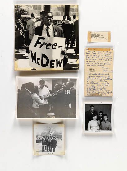 (CIVIL RIGHTS.)--SNCC. MCDEW, CHARLES. Archive of material collected by this chairman of SNCC, from 1961 to 1964.